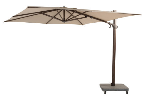  4 Seasons Siesta Premium Parasol 3x3m Wenge Frame - Beach